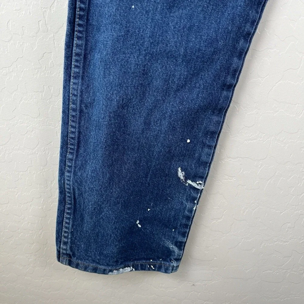 Wrangler 13MWZPW Cowboy Cut Original Fit Men's Jeans Size 36x32 Paint Distressed